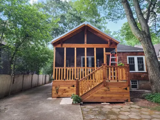 Screen porch built by Screen America in North Georgia