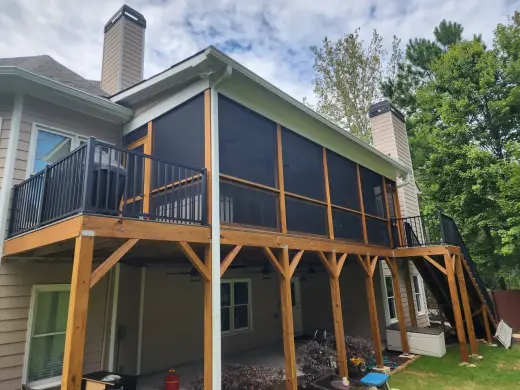Screen porch built by Screen America in North Georgia