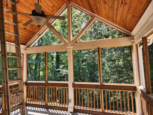 Screen porch built by Screen America in North Georgia