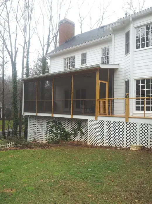 After — screen porch built by Screen America in North Georgia