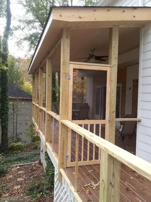 Before — screen porch built by Screen America in North Georgia