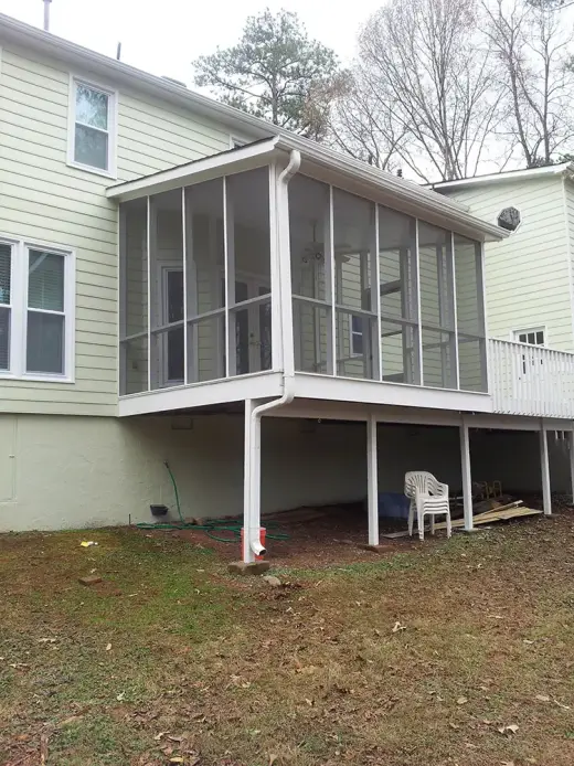 After — screen porch built by Screen America in North Georgia