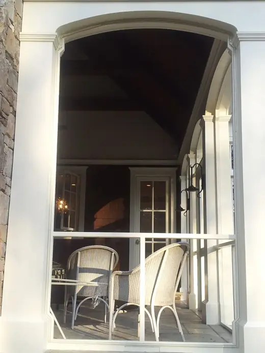 Before screen — screen porch built by Screen America in North Georgia