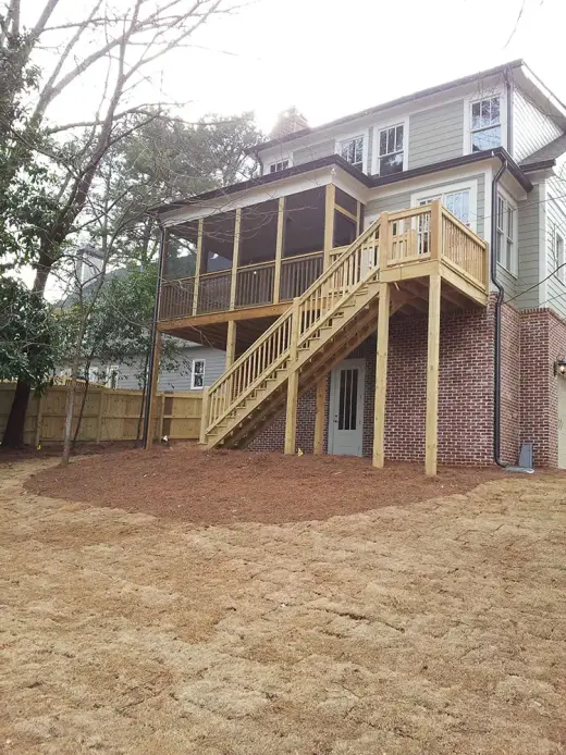 Screen porch built by Screen America in North Georgia