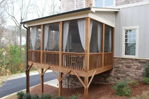 Patio enclosure built by Screen America in North Georgia